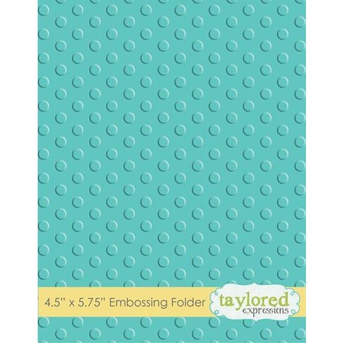 Taylored Expressions Embossing Folder -  Lots of Dots - TEEF04 (Discontinued)