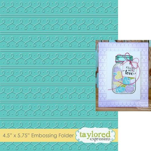 Taylored Expressions Embossing Folder - Loopy Loops - TEEF62 (Discontinued)