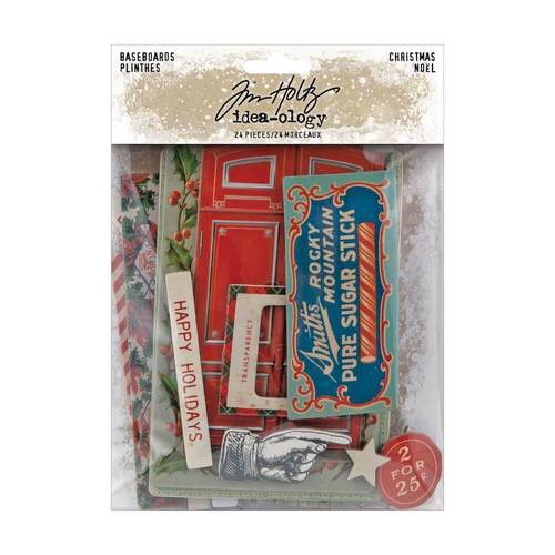 Tim Holtz Idea-ology - Christmas Baseboards (24/Pkg) TH94278