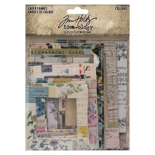 Tim Holtz Idea-Ology Layer Frames 12/Pkg - Collage TH94318