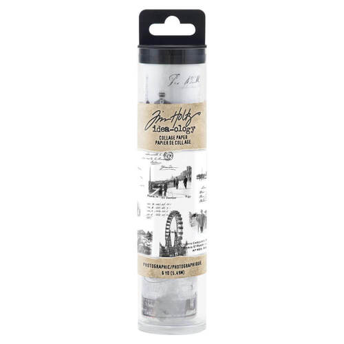 Tim Holtz Idea-Ology Collage Paper 6"X6yds - Photographic TH94319