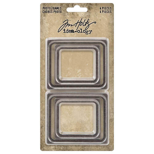 Tim Holtz Idea-Ology Metal Photo Frames 4/Pkg TH94321