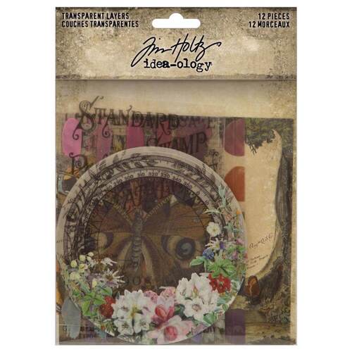 Tim Holtz Idea-Ology Transparent Layers 12/Pkg TH94326