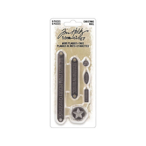 Tim Holtz Idea-ology - Christmas Word Plaques + Tags TH94352
