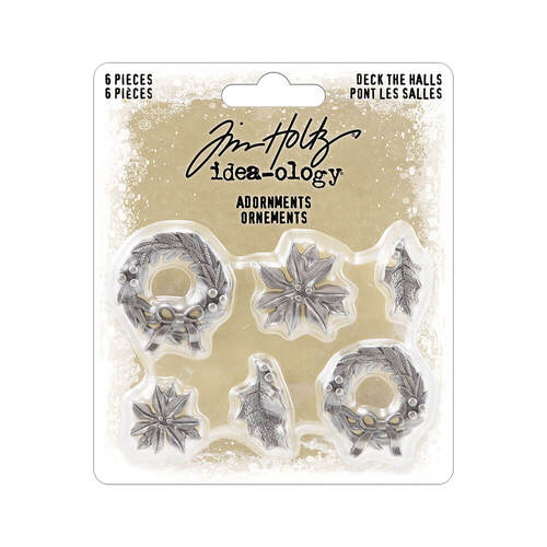 Tim Holtz Idea- ology Christmas Adornments - Deck The Halls TH94354