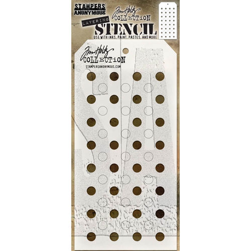 Tim Holtz Layering Stencil - Shifter Dots THS109