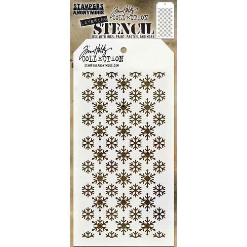 Tim Holtz Layered Stencil 4.125"x8.5" - Flurries THS151