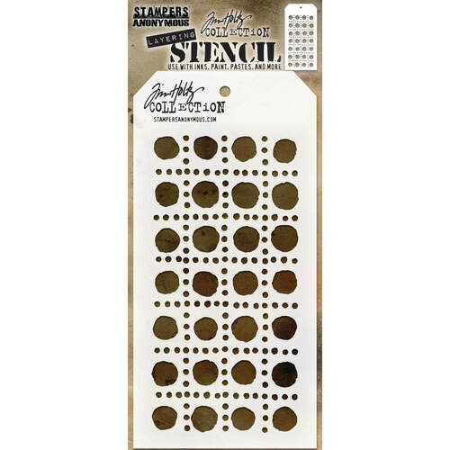 Tim Holtz Layered Stencil 4.125"x8.5" - Dotted Line THS155