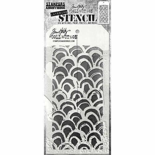 Stampers Anonymous Layering Stencil - Brush Arch THS168