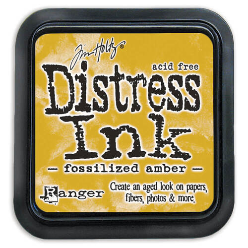 Tim Holtz Distress Ink Pad - Fossilized Amber TIM43225