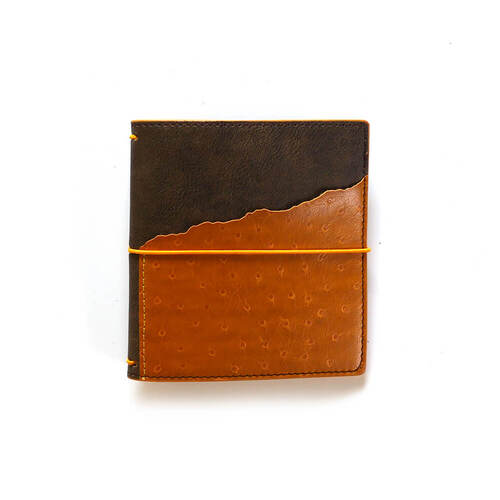 Elizabeth Craft Designs Square Traveler's Notebook - Espresso Ochre