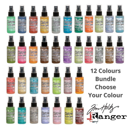 Tim Holtz Distress Oxides Spray 12 Colours MIX BUNDLE