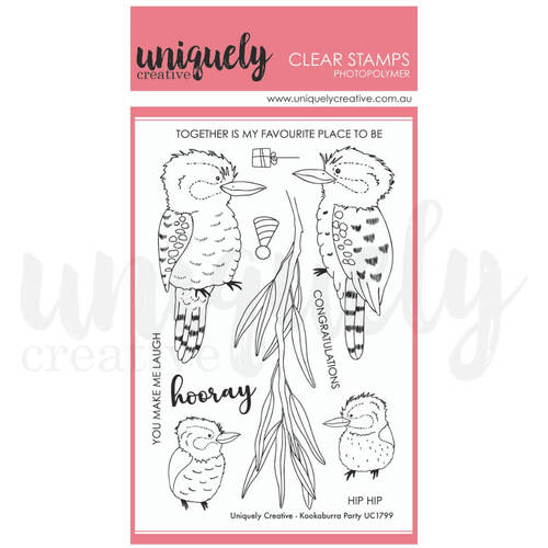 Uniquely Creative Clear Stamps - Kookaburra Party