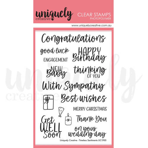 Uniquely Creative Clear Stamps - Timeless Sentiments