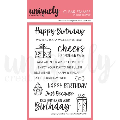 Uniquely Creative Clear Stamps - Cheers & Wishes
