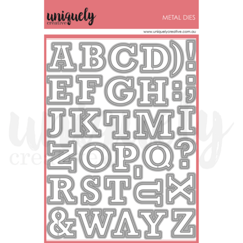 Uniquely Creative Dies - Upper Case Outline Alpha