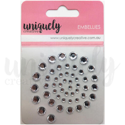 Uniquely Creative - Silver Rhinestones