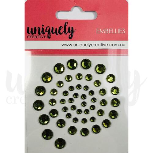 Uniquely Creative - Sage Rhinestones