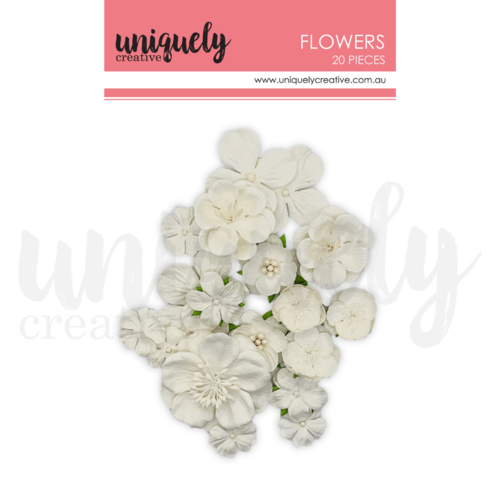Uniquely Creative - Flowers White