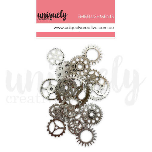 Uniquely Creative - Silver Metal Cogs