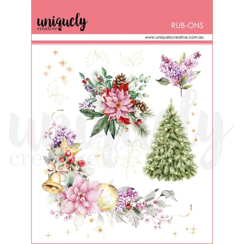 Uniquely Creative - A Christmas Dream Background Rub-Ons