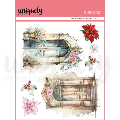Uniquely Creative - A Christmas Dream Door Rub-Ons
