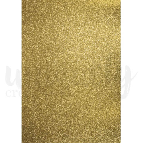 Uniquely Creative Glitter Cardstock A4 - Gold