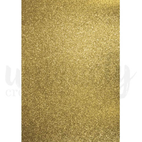 Uniquely Creative Glitter Cardstock A4 - Gold