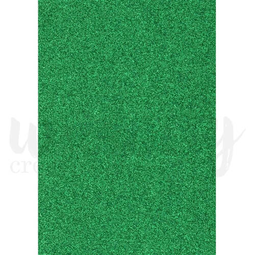 Uniquely Creative Glitter Cardstock A4 - Green