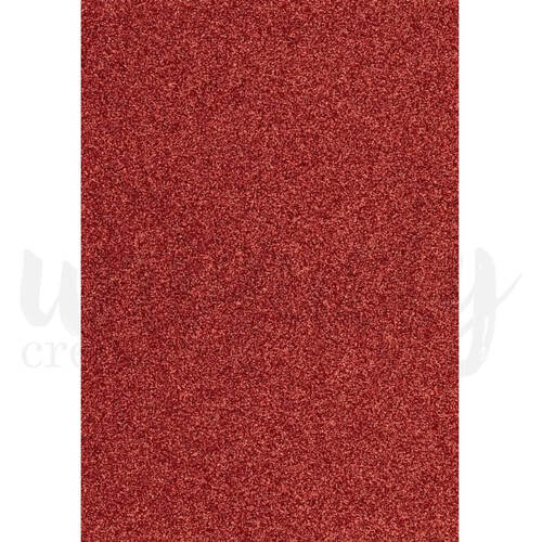 Uniquely Creative Glitter Cardstock A4 - Red