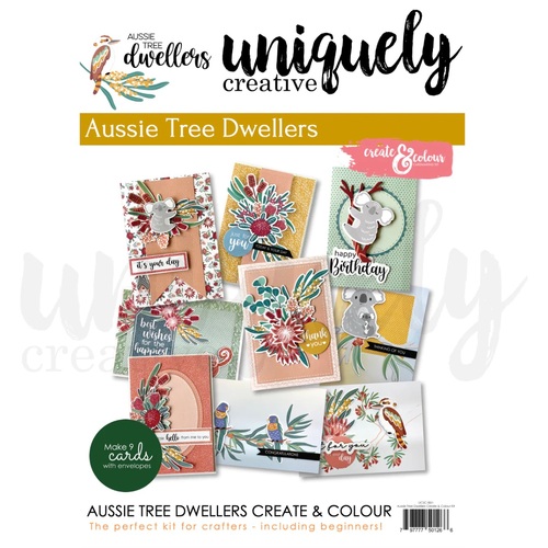 Uniquely Creative Create & Colour Inspiration Book - Aussie Tree Dwellers