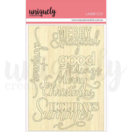 Uniquely Creative Wooden Laser Cut - Merry & Magical