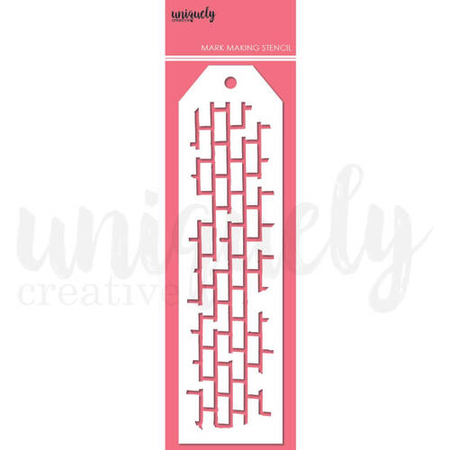 Uniquely Creative Mark Making Stencil - Mortar