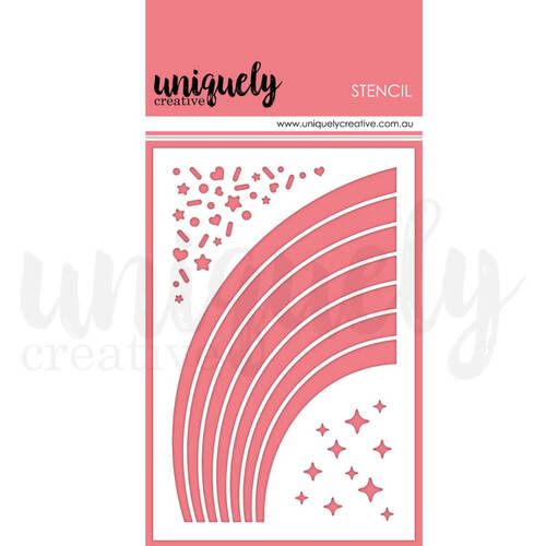 Uniquely Creative Stencil - Rainbow Magic