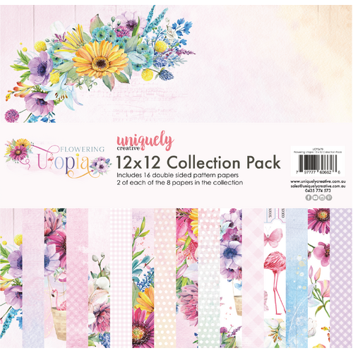Uniquely Creative - Flowering Utopia 12 x 12 Cardstock Collection Pack