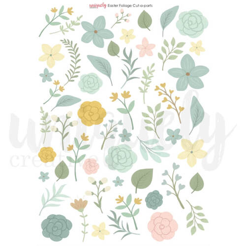 Uniquely Creative - Easter Foliage Cut-a-Part Sheet