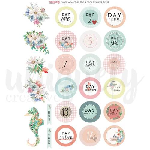 Uniquely Creative - Grand Adventure Cut-a-Part Sheet