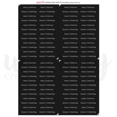Uniquely Creative - Holiday Spirit Cut-a-Part Sheet Mini