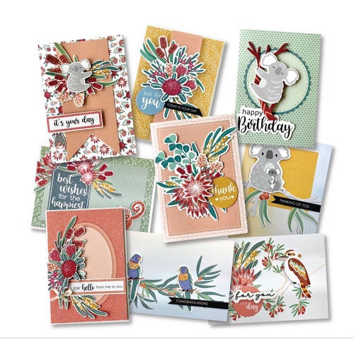 Aussie Tree Dwellers Create and Colour Card Kit
