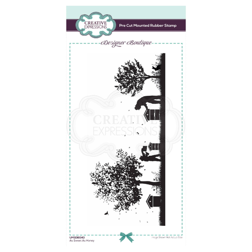 Creative Expressions Designer Boutique Pre Cut Rubber Stamp - As Sweet As Honey