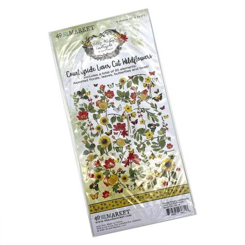 49 and Market Vintage Artistry Countryside Laser Cut Outs - Wildflowers