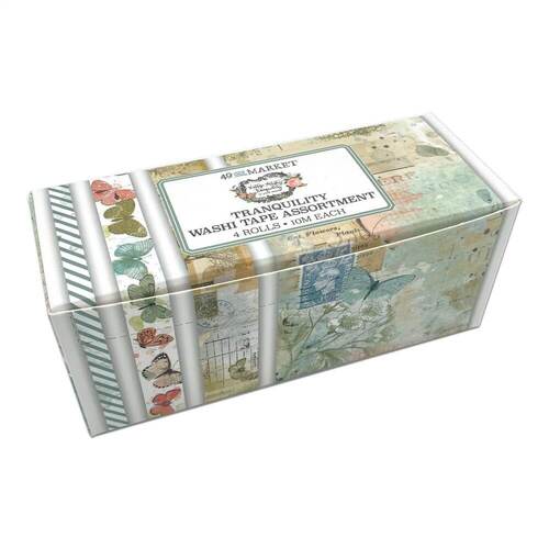 49 And Market Vintage Artistry Tranquility Washi Tape 4/Pkg - Assortment