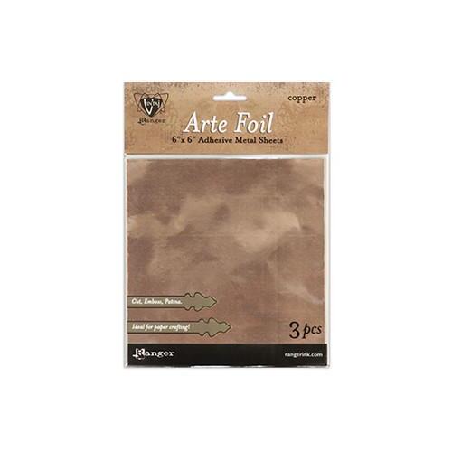 Ranger Vintaj Arte Foil 6" x 6" Sheets - Copper (3pc) VPA39495