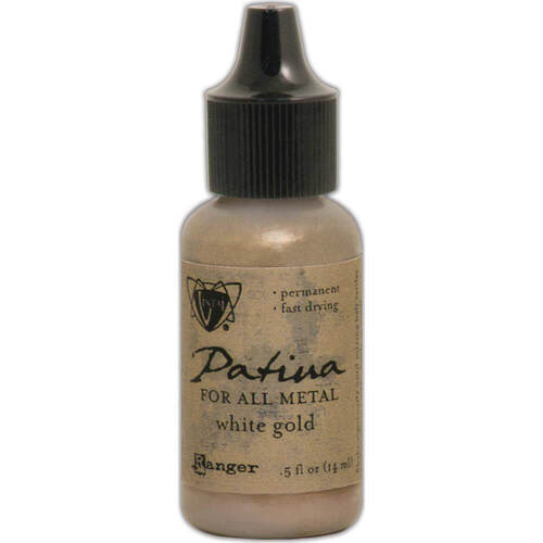 Ranger Vintaj Patinas Metallics .5oz - White Gold VPIOL58205