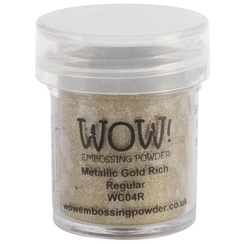 Wow! Embossing Powder Regular 15ml - Metallic Gold Rich