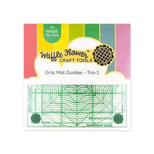 Waffle Flower - Grip Mat Guides Trio 1 (6x6) WFT077