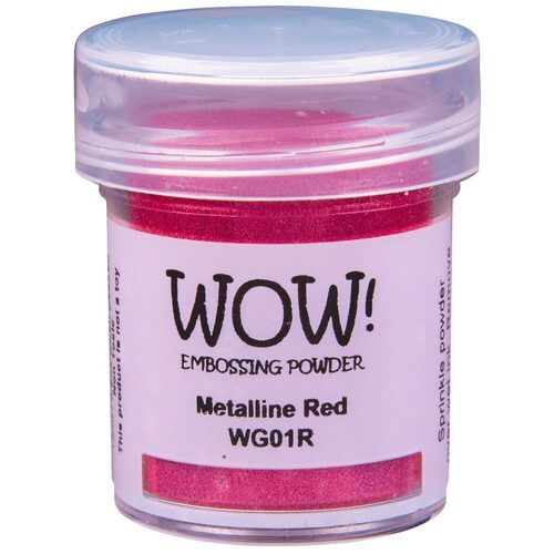 Wow! Embossing Powder 15ml - Metalline Red