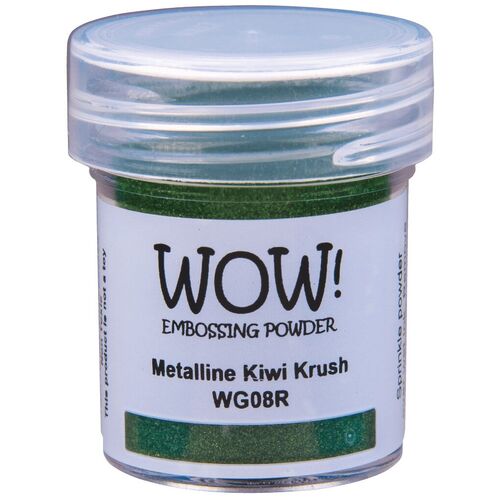 Wow! Embossing Powder 15ml - Metalline Kiwi Krush