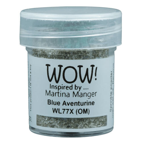 Wow! Embossing Powder Special Colour 15ml - Blue Aventurine (by Martina Manger)