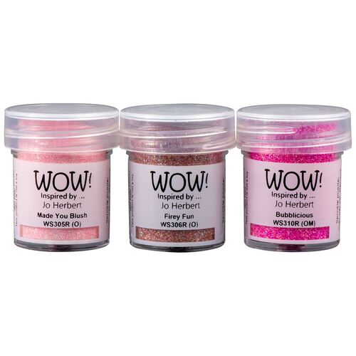 Wow! Trios Embossing Glitter - Trio Pink-a-licious (Inspired by Jo Herbert)